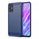 Oem Θήκη Σιλικόνης Carbon Για Huawei P40 Pro  Μπλε