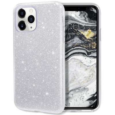 Oem Glitter Case Shining Χρυσόσκονη Cover Για Huawei P40 Lite ασημί 