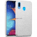  Oem Θήκη Shining Χρυσόσκονη Για    Huawei P40 Lite E / Y7P 2020 / HONOR 9C  Ασημί