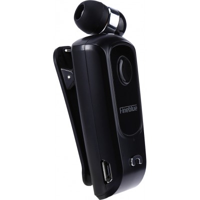 Fineblue Bluetooth Wireless Headset με Δόνηση & Καλώδιο Fineblue F920 Black