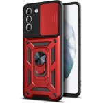 Oem Θήκη Slide Armor Back Cover Για Samsung Galaxy A16 5G Με Προστασία Κάμερας Κόκκινο