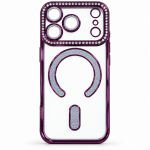 Oem Θήκη Back Cover Electro Magsafe Bling Για Apple iPhone 18 Pro Max 5G 6,9" Μωβ