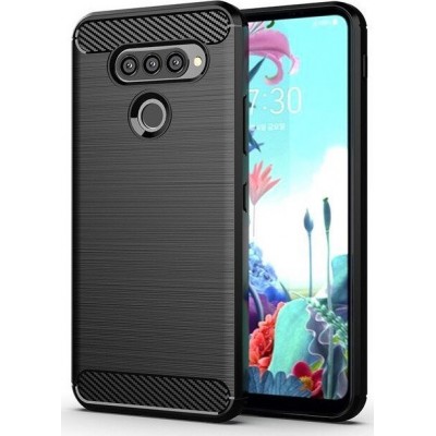 Oem Θήκη Σιλικόνης Carbon Για LG K50S  Μαύρο