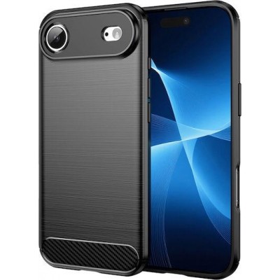 Oem Θήκη Σιλικόνης Carbon Για Apple iPhone 17 Air 5G 6,6" Μαύρο