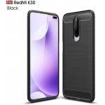 Oem Θήκη Σιλικόνης Carbon Για Xiaomi Redmi K30  Μαύρο