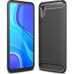 Oem Θήκη Carbon Back Cover Για Xiaomi Redmi 9A / 9AT / 9i Μαύρο