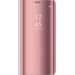 Oem Θήκη Clear View Cover Για Xiaomi Redmi Note 7 / Note 7 Pro Χρυσή - Ροζ