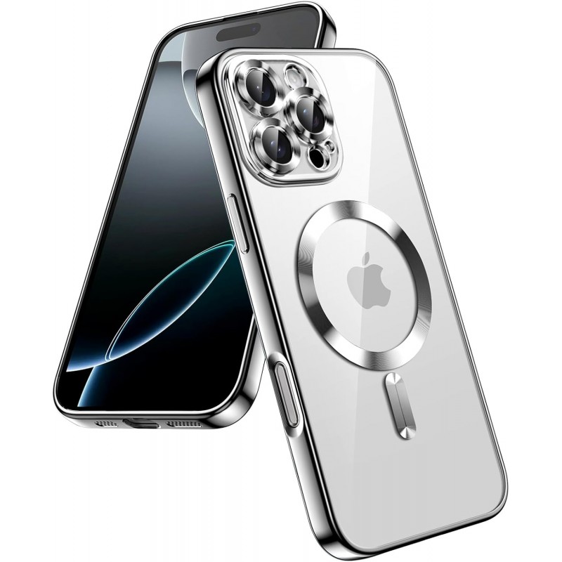 Oem Θήκη Back Cover Electro Magsafe Για Apple iPhone 16 Pro Max 5G 6,9" Ασημί
