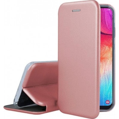 Oem Θήκη Book Smart Magnet Elegance Για Apple iPhone 12 / 12 Pro 6,1''  Χρυσή - Ροζ