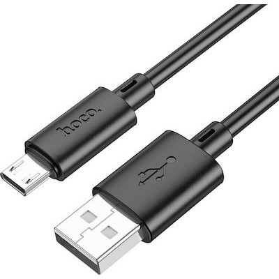 Hoco X88 Καλώδιο Γρήγορη Φόρτιση USB A Σε Micro 2,4A 1 m Μαύρο 
