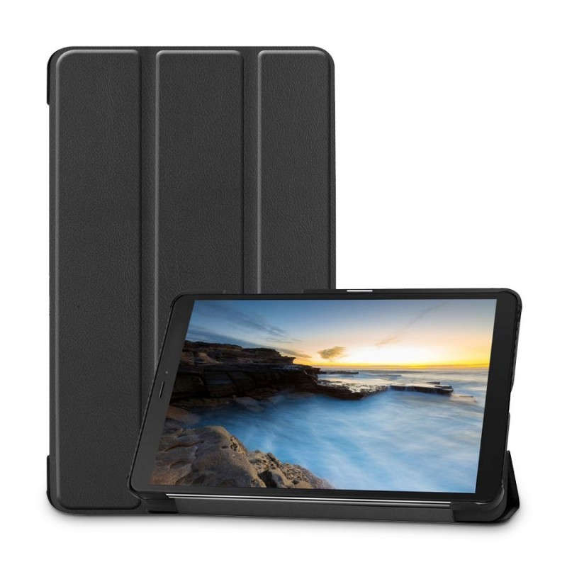 Oem Trifold Θήκη Βιβλίο με Σιλικόνη Flip Cover Για Samsung Galaxy Tab S7 11" T870 / T875  Μαύρο
