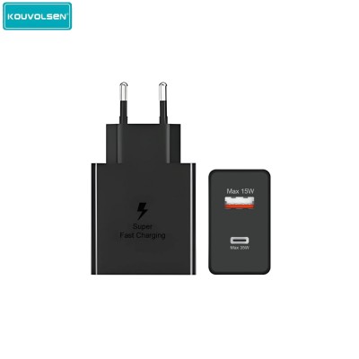 Kouvolsen CX-188 Φορτιστής 35W Fast charching Θύρας: USB-A Και Θύρα USB-C Μαύρο