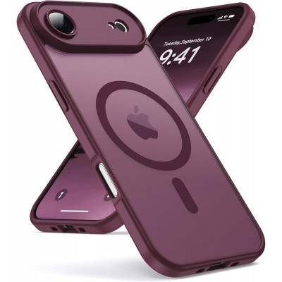 Oem Θήκη Back Cover Electro Magsafe Ημιδιαφανή Για Apple iPhone 17 Air 5G 6,6" Μπορντό