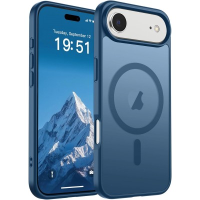 Oem Θήκη Back Cover Electro Magsafe Ημιδιαφανή Για  Apple iPhone 17 Air 5G 6,6" Σκούρο - Μπλε