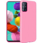 Oem Θήκη Σιλικόνης Matt Για Samsung Galaxy A31 / A31S Ροζ