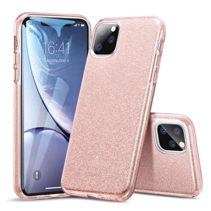 Glitter Case Shining Cover Χρυσόσκονη Για Huawei P40 Lite Ροζ