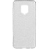 Oem Glitter Case Shining Cover Χρυσόσκονη Για Xiaomi Redmi Note 9 Ασημί