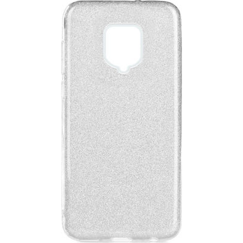 Oem Θήκη Shining Χρυσόσκονη Για       Xiaomi Redmi Note 9  Ασημί