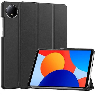 Oem Trifold Θήκη Βιβλίο με Σιλικόνη Flip Cover Για Xiaomi Redmi Pad SE 8.7" Μαύρο