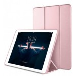 Trifold Θήκη Βιβλίο με Σιλικόνη Flip Cover Για Samsung Galaxy Tab A 8" T290/295/297 Ροζ Χρυσό