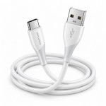 Awei CL-182T Καλώδιο Φόρτισης Fast USB 2.0 Cable USB-C male - USB-A 3.A 1m Λευκό 