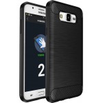 Oem Θήκη Σιλικόνης Carbon Για Samsung Galaxy J3 2016  Μαύρο