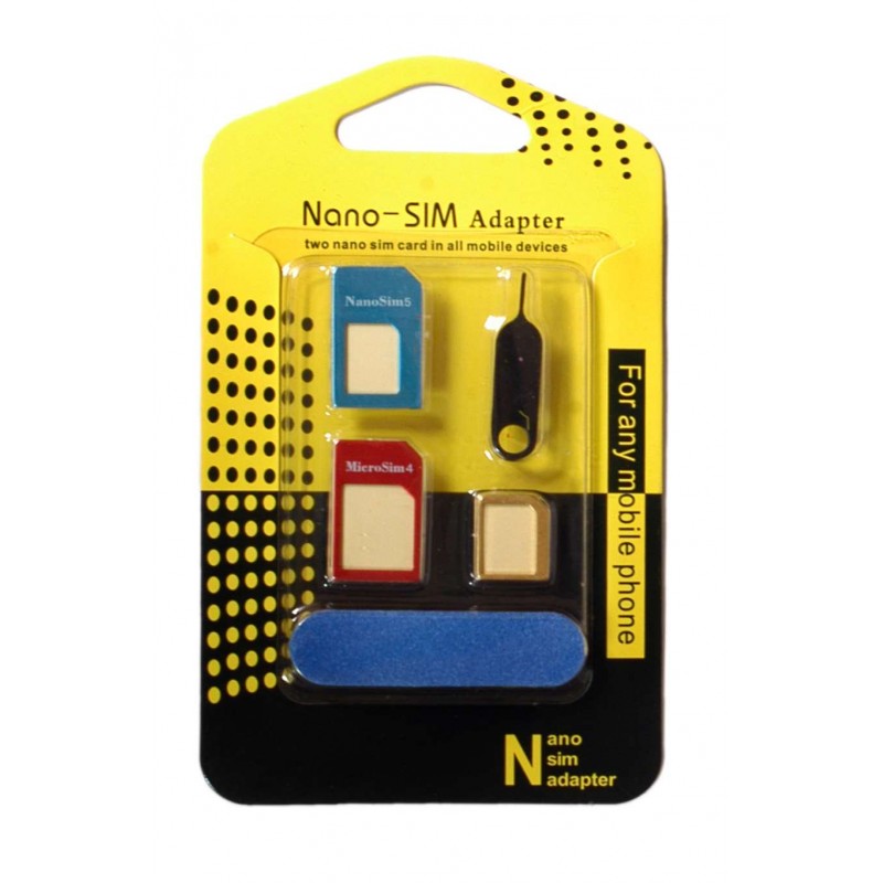 Oem Nano SIM | Micro SIM Adapter Set Μεταλλικά Πολύχρωμα