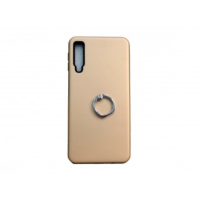 Oem Hard Back Cover Ring Stand Case Σκληρή Θήκη με Δαχτυλίδι Στήριξης Για Samsung Galaxy A7 2018  Χρυσό