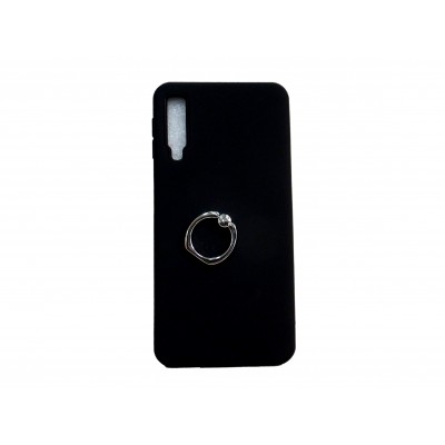 Oem Hard Back Cover Ring Stand Case Σκληρή Θήκη με Δαχτυλίδι Στήριξης Για Samsung Galaxy A70  Μαύρο