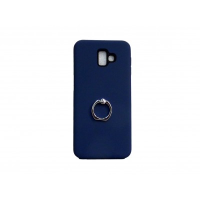 OEM Hard Back Cover Ring Stand Case Σκληρή Θήκη με Δαχτυλίδι Στήριξης Για Samsung Galaxy J4 Plus 2018  Γκρι