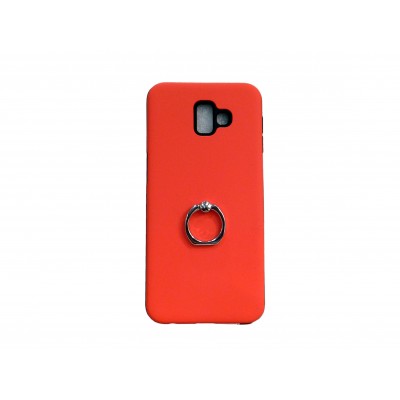 OEM Hard Back Cover Ring Stand Case Σκληρή Θήκη με Δαχτυλίδι Στήριξης Για Samsung Galaxy J4 Plus 2018  Πορτοκαλί