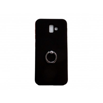 OEM Hard Back Cover Ring Stand Case Σκληρή Θήκη με Δαχτυλίδι Στήριξης Για Samsung Galaxy J4 Plus 2018  Μαύρο