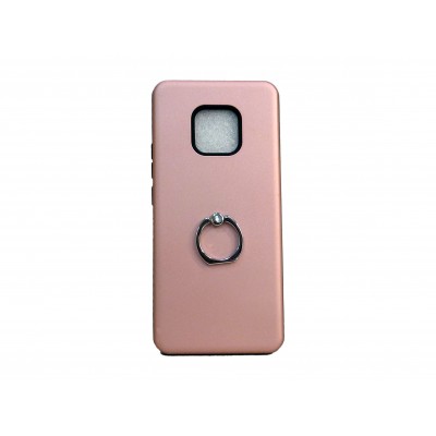 OEM Hard Back Cover Ring Stand Case Σκληρή Θήκη με Δαχτυλίδι Στήριξης Για Huawei Mate 20 Pro Ροζ - Χρυσό