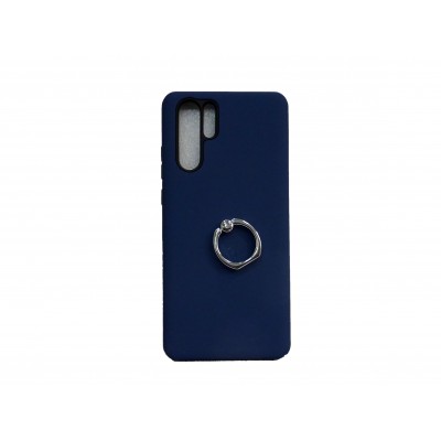 OEM Hard Back Cover Ring Stand Case Σκληρή Θήκη με Δαχτυλίδι Στήριξης Για Huawei P30 Pro  Γκρι