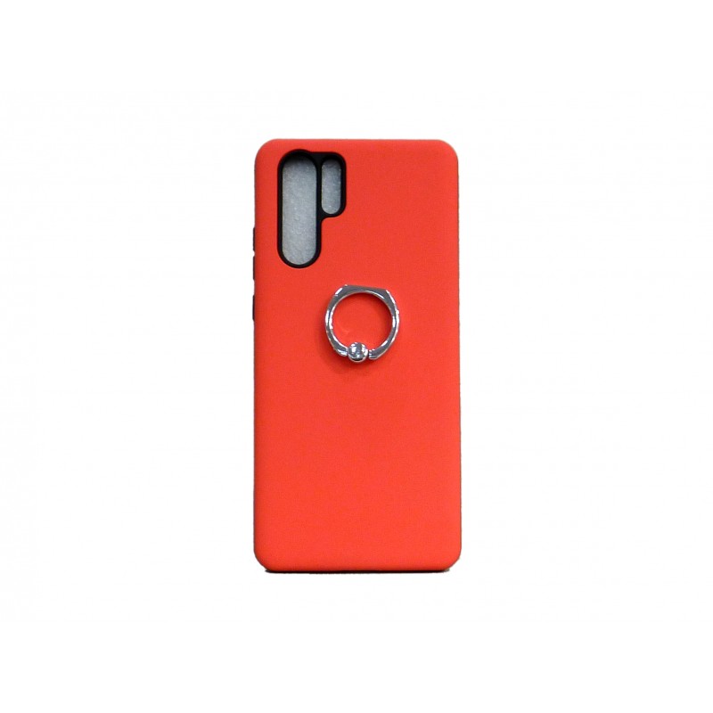 Oem Hard Back Cover Ring Stand Case Σκληρή Θήκη με Δαχτυλίδι Στήριξης Για Huawei P30  Πορτοκαλί