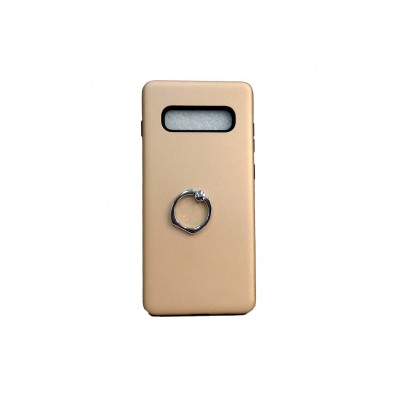 Oem Hard Back Cover Ring Stand Case Σκληρή Θήκη με Δαχτυλίδι Στήριξης Για Samsung Galaxy S10E  Χρυσό