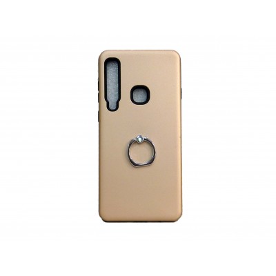 Oem Hard Back Cover Ring Stand Case Σκληρή Θήκη με Δαχτυλίδι Στήριξης Για Samsung Galaxy A9 2018 / A9s  Χρυσό