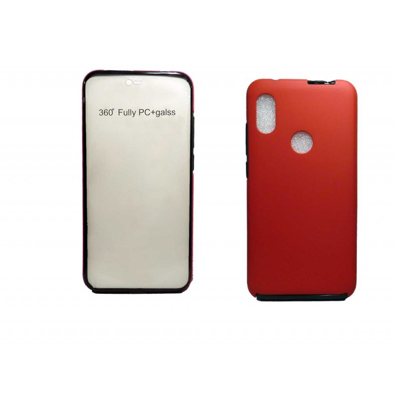 OEM Θήκη Σιλικόνης Full Cover Για Huawei Y7 2019  Κόκκινο