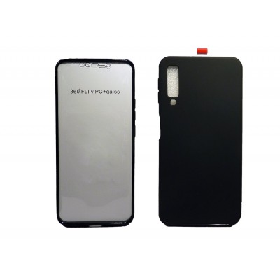 OEM Θήκη Σιλικόνης Full Cover Για Samsung Galaxy A7 2018  Μαύρο