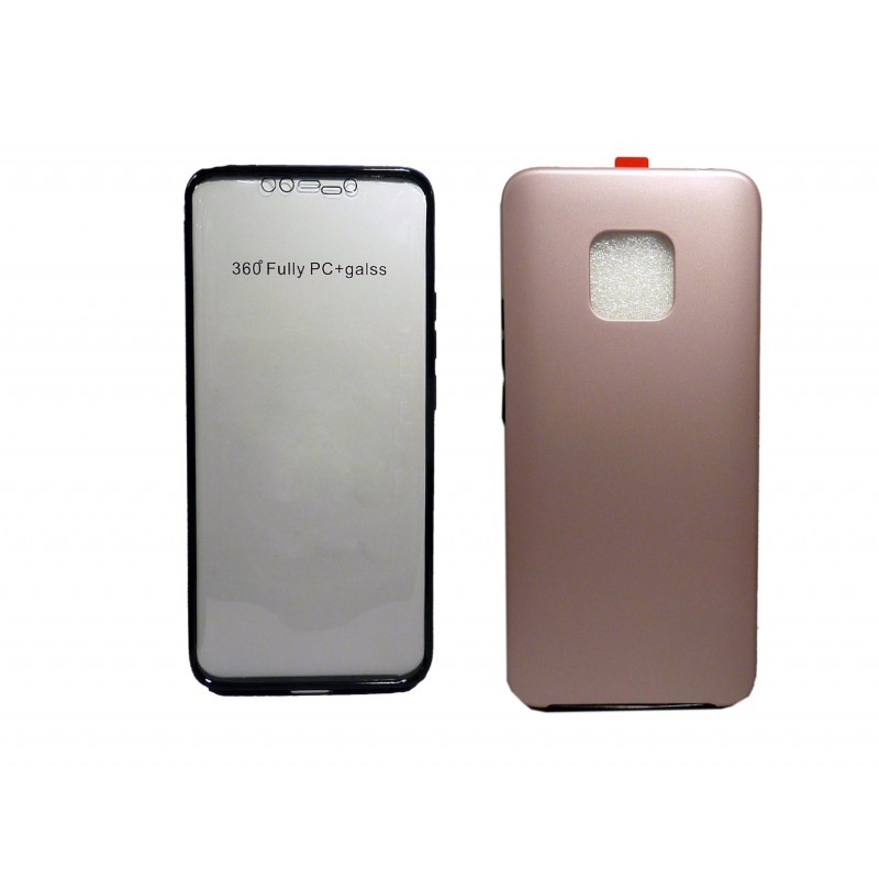 Oem Θήκη Σιλικόνης Full Cover Για Huawei P30 Lite Ροζ - Χρυσό