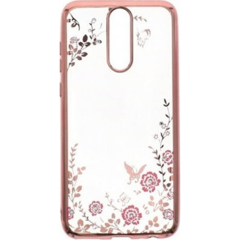  Oem Θήκη Σιλικόνης Matt 1,2 mm Για    Huawei Mate 20 Lite Χρυσή - Ροζ