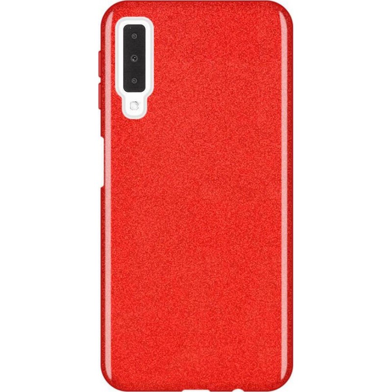 Oem Θήκη Shining Χρυσόσκονη Για Samsung Galaxy A50 / A30S / A50S Κόκκινο  