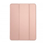 Trifold Θήκη Βιβλίο με Σιλικόνη Flip Cover Για Apple Ipad Mini 6 (2021) 8.3" Ροζ Χρυσό