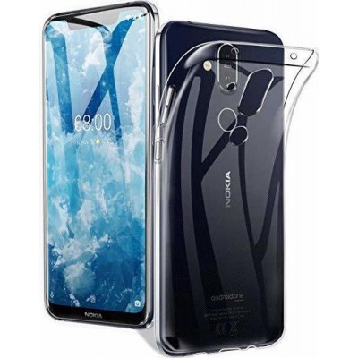 Θήκη Σιλικόνης Για  Nokia 8.1  Διάφανο