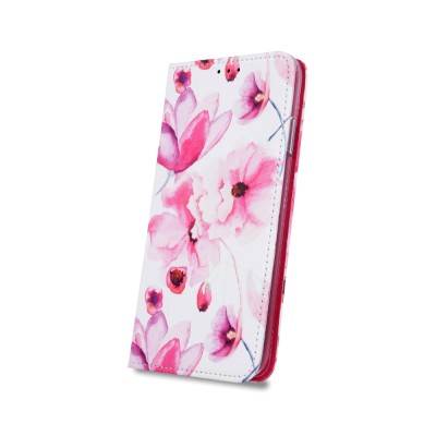 Oem Θήκη Βιβλίο Smart Magnet Trendy  Pink Flowers Για Apple iPhone XS Max  Ροζ