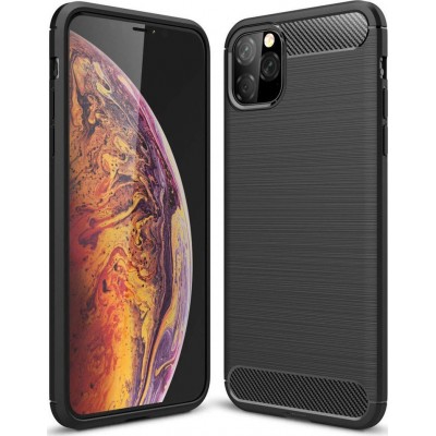 Oem Θήκη Σιλικόνης Carbon Για Apple iPhone 15 Pro Max 5G 6,7" Μαύρο