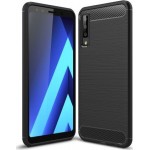 Oem Θήκη Σιλικόνης Carbon Για Samsung Galaxy A7 2018  Μαύρο