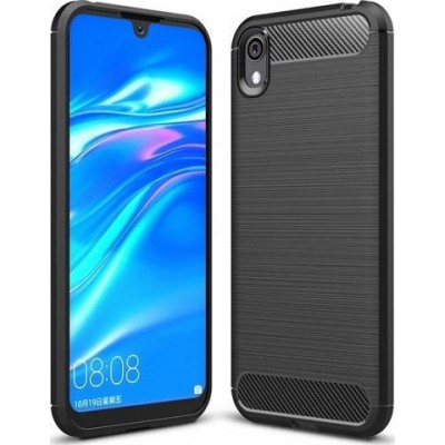Θήκη Σιλικόνης Carbon Για  Huawei Y5 2019  Μαύρο