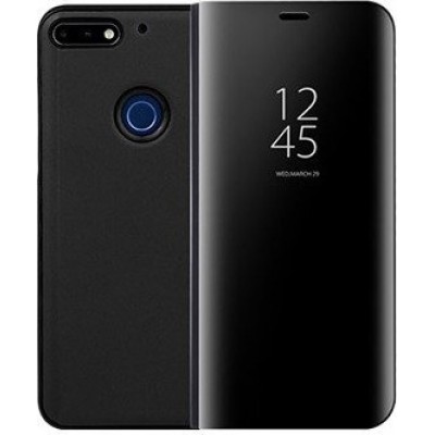 Θήκη Clear View Cover Για Huawei Y6 Prime 2018 Huawei Y6 2018 / Honor 7A  Μαύρο