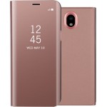 Θήκη Clear View Cover Για Samsung Galaxy J5 2017 Ροζ - Χρυσό
